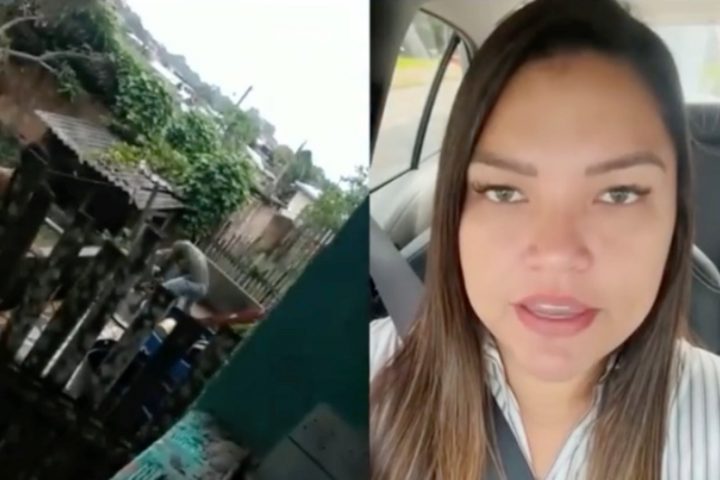 Homem é pego espancando cachorro em Tefé e vídeo viraliza