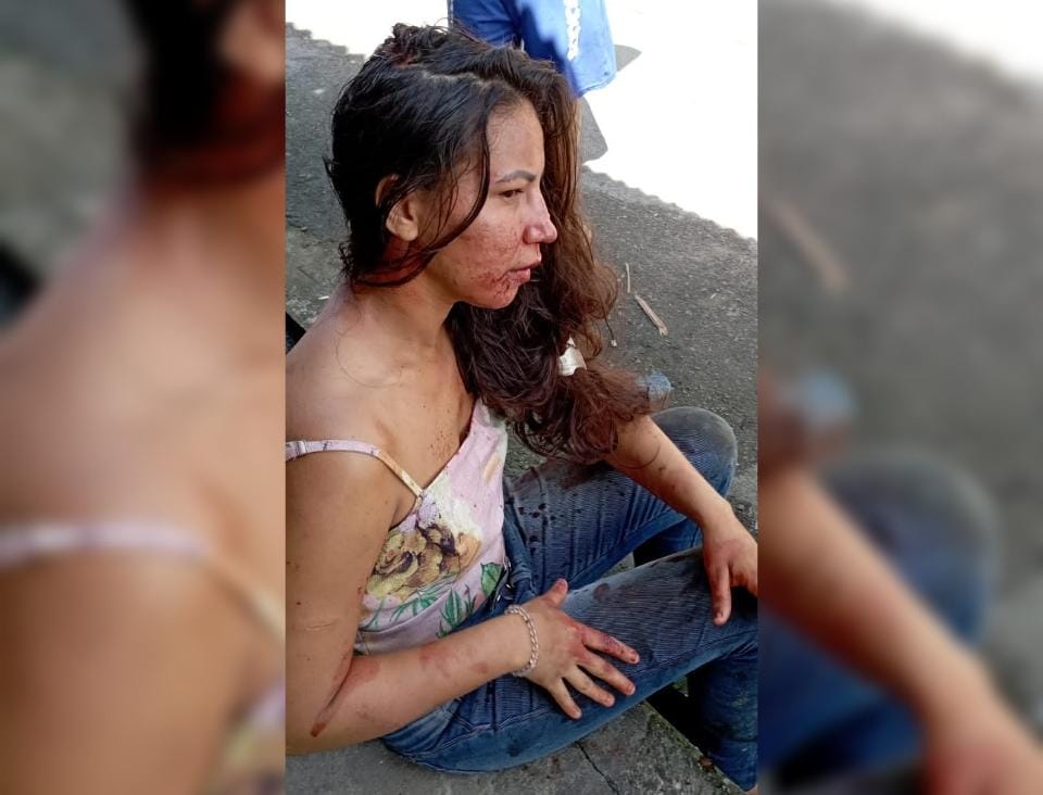 Mulher leva surra da população após esfaquear 7 vezes um comerciante durante assalto, em Manaus
