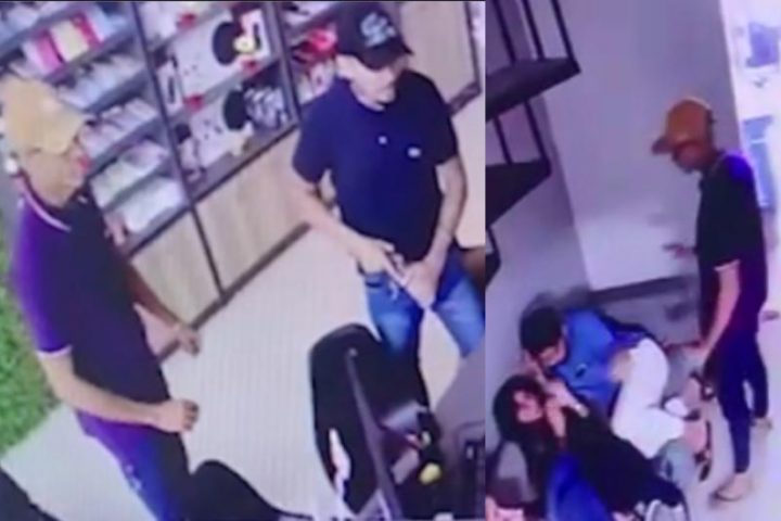 Vídeo: Dois assaltantes são baleados por justiceiro em loja na Darcy Vargas, em Manaus 