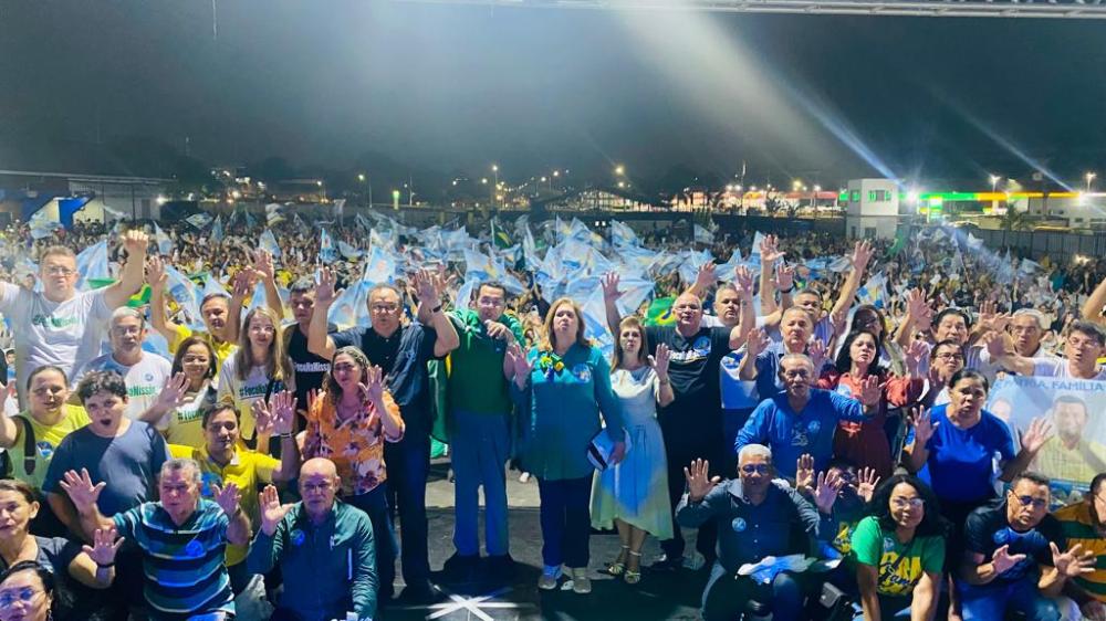 Cerca de 10 mil pessoas se reúnem no Via Torres em apoio ao deputado Silas Câmara e comandante Dan Câmara