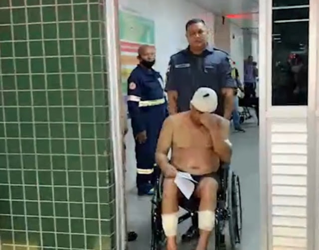 Professor de escolinha de futebol é espancado e preso suspeito de estuprar crianças, em Manaus