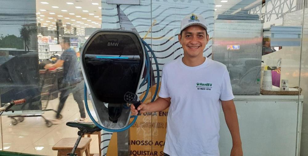 HardEV Mobilidade Elétrica apresenta local de carregamento da carro 100% elétrico, em Manaus 