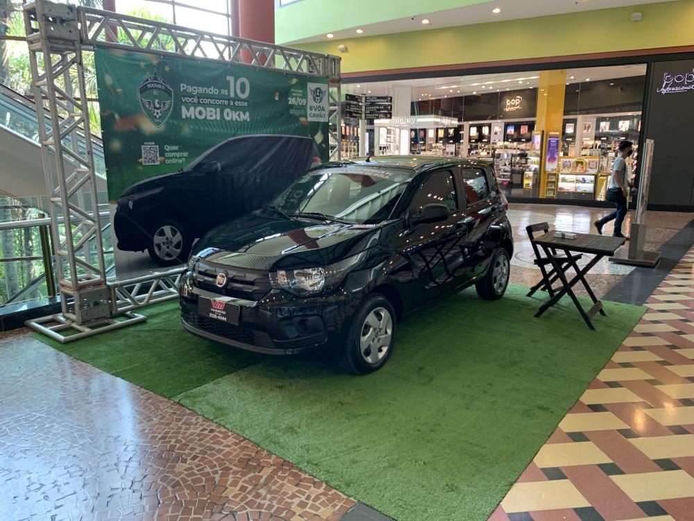 Carro zero km que será rifado pelo MANAUSFC ficará em exposição em Shopping