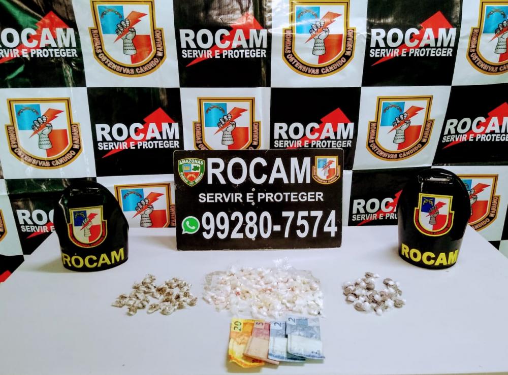 Jovem é detido com 170 trouxinhas de droga no bairro Crespo em Manaus