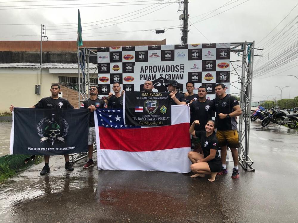 Aprovados em todas as etapas do concurso da PM fazem corridão em Manacapuru 