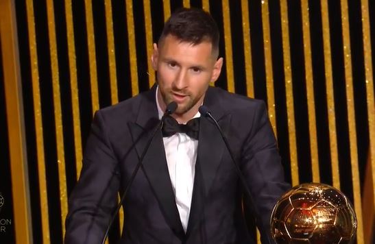 HISTÓRICO: Messi ultrapassa Pelé e conquista oitava Bola de Ouro em Paris