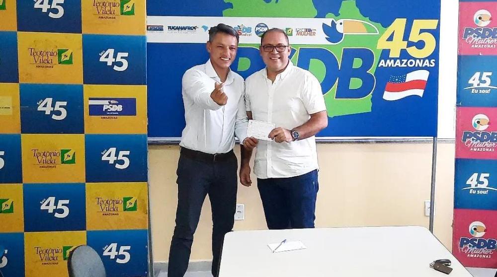 Rodrigo Casanova se filia ao PSDB e lança sua pré-candidatura nesta sexta (15) para vereador em Manaus