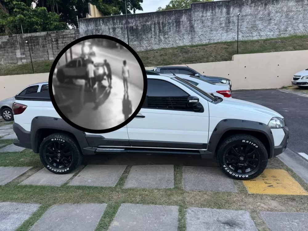 Casal tem carro roubado durante assalto no bairro Flores; veja vídeo