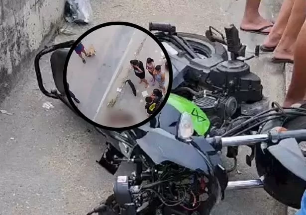 Mulher morre ao cair de ponte durante acidente de moto em Manaus