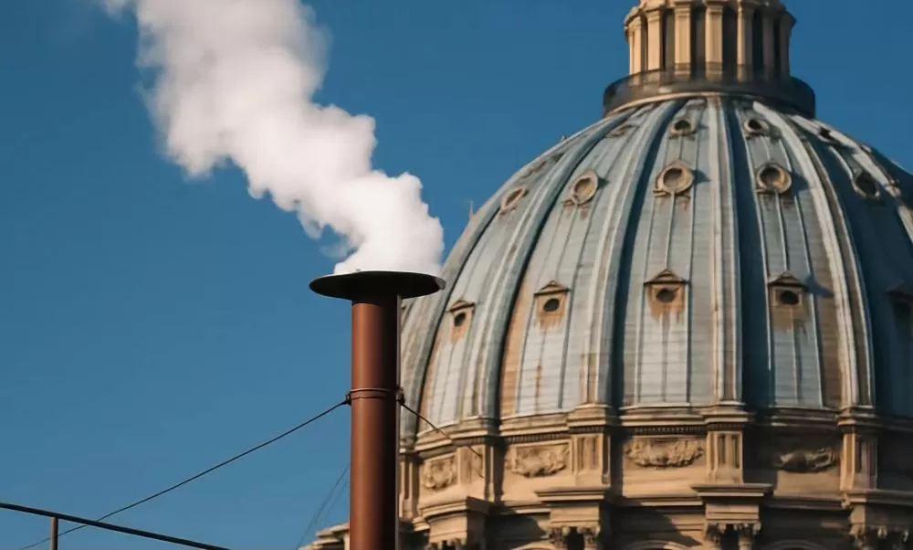 Fumaça branca indica que o novo papa é escolhido no Vaticano; confira