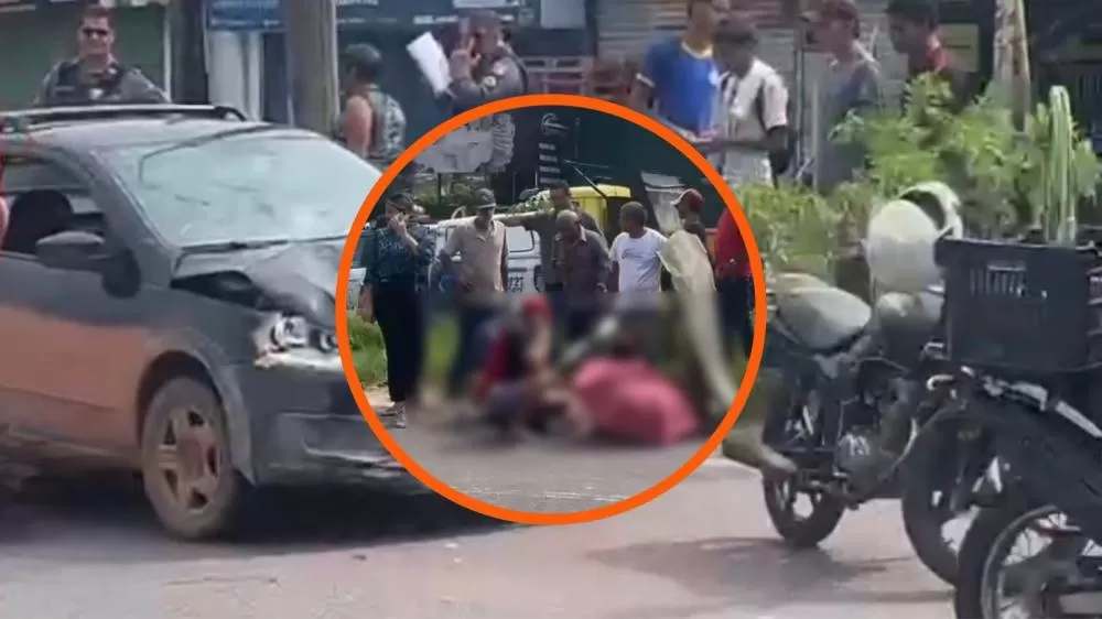 Crianças tentam atravessar avenida e são atropeladas, em Manaus; veja vídeo