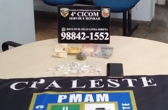 Polícia militar prende homem suspeito de tráfico de drogas em Nova Vitória 