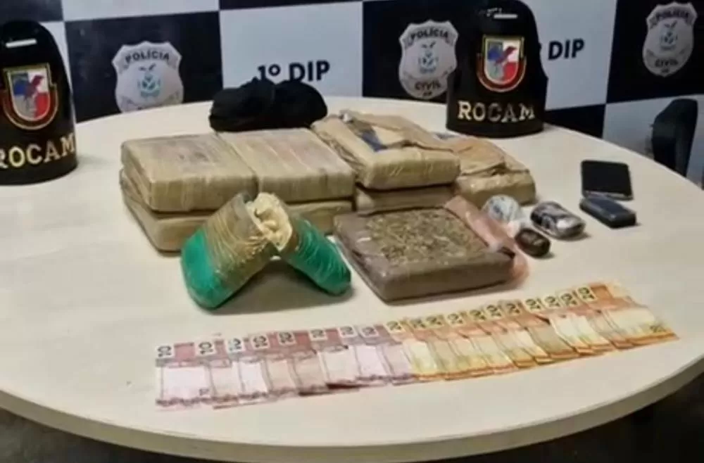 Fuga frustrada: homem é preso com drogas e aparelhos celulares no Japiim