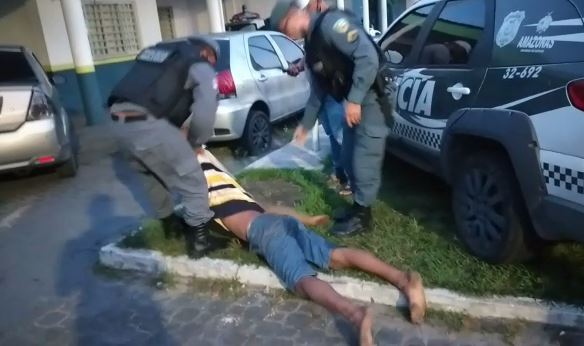 Assaltante passa mal ao ser preso e é socorrido pelo Samu