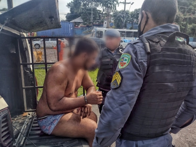 Homem joga esposa pela janela do 2º andar de sua casa após uma briga, em Manaus