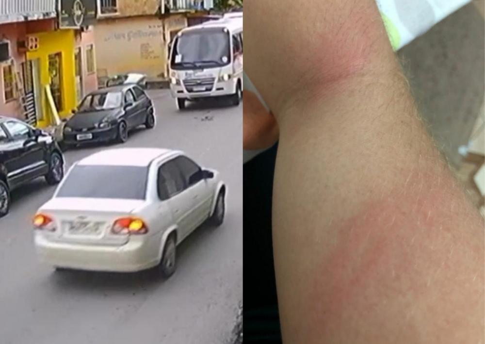 Jovem é agredida por ocupante de um carro enquanto caminhava no Tancredo Neves 